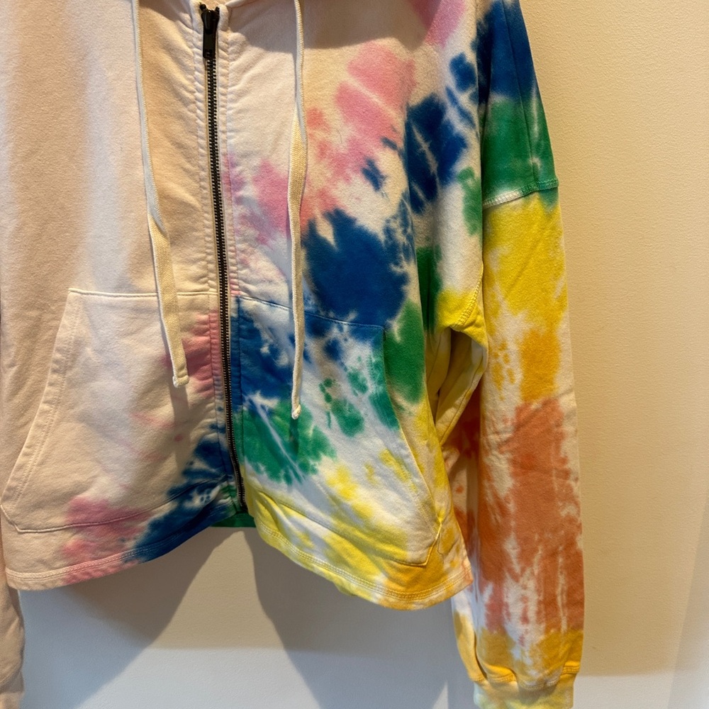 Electric & Rose Tie-Dye Full Zip hoodie size small - Picture 4 of 7
